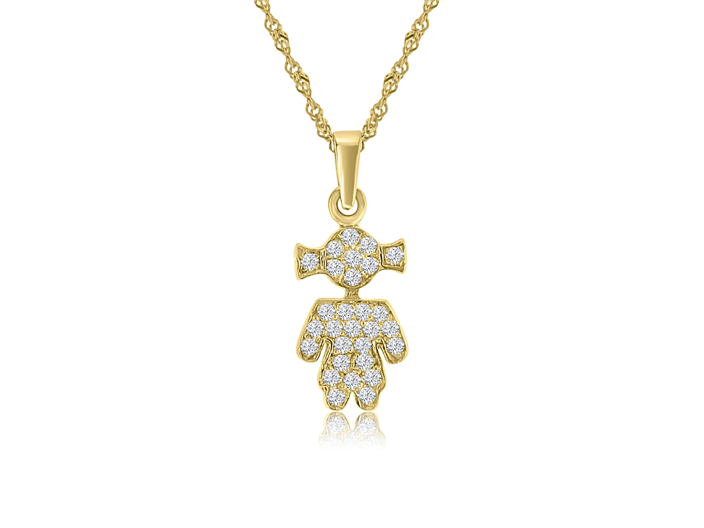 Classic doll necklace