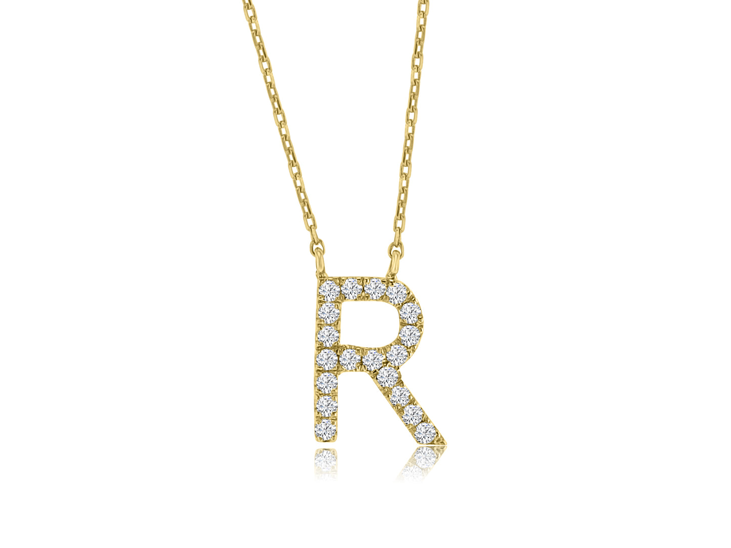R shaped necklace