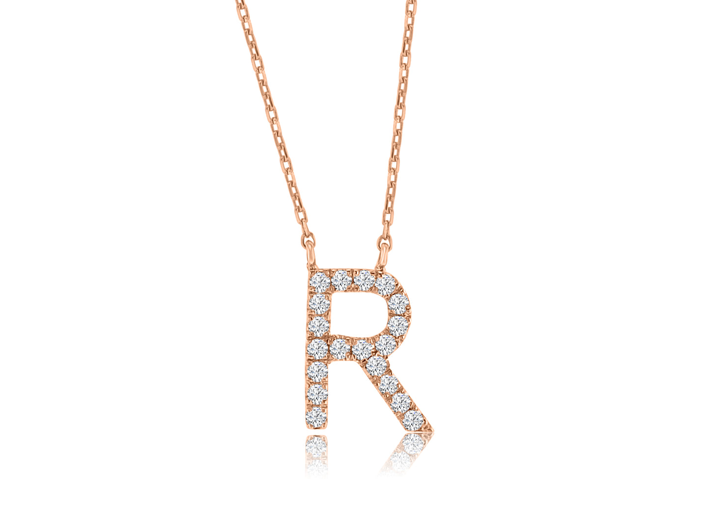 R shaped necklace