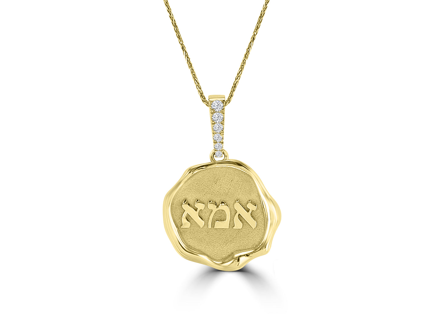 Necklace with the inscription mother