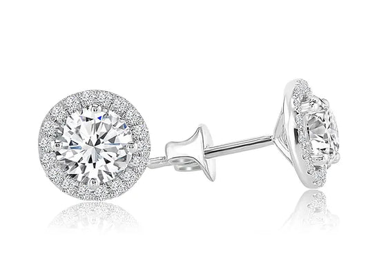 Classic diamond earrings