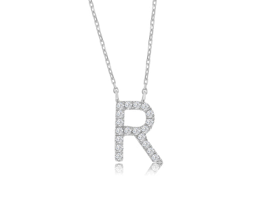 R shaped necklace