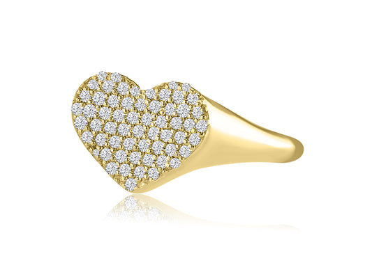 Hurt shaped ring